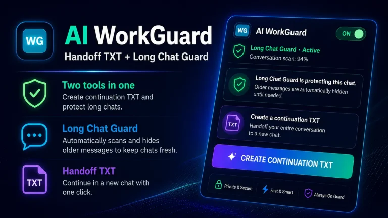 What Is AI WorkGuard and How Does It Help With Long AI Conversations?